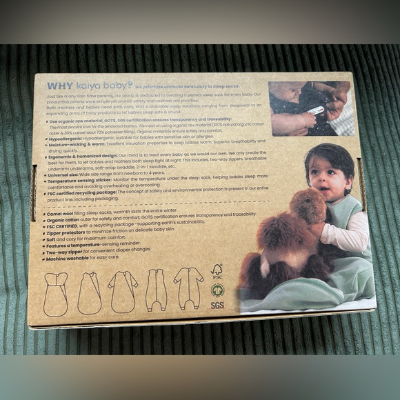 Camel Wool Sleep Sacks - Picture 2 of 4